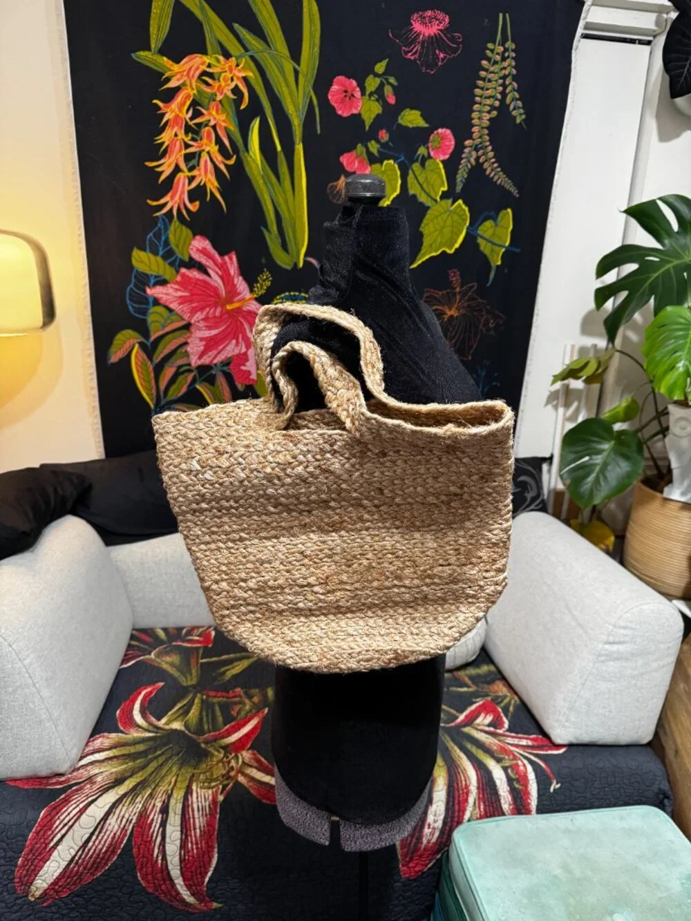 Ikea Tolkning Jute Natural Fibers Basket Tote, 705.126.48